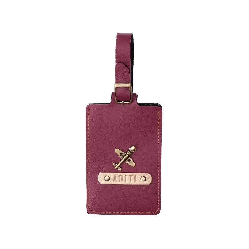 Purple Luggage Tag - ID slot