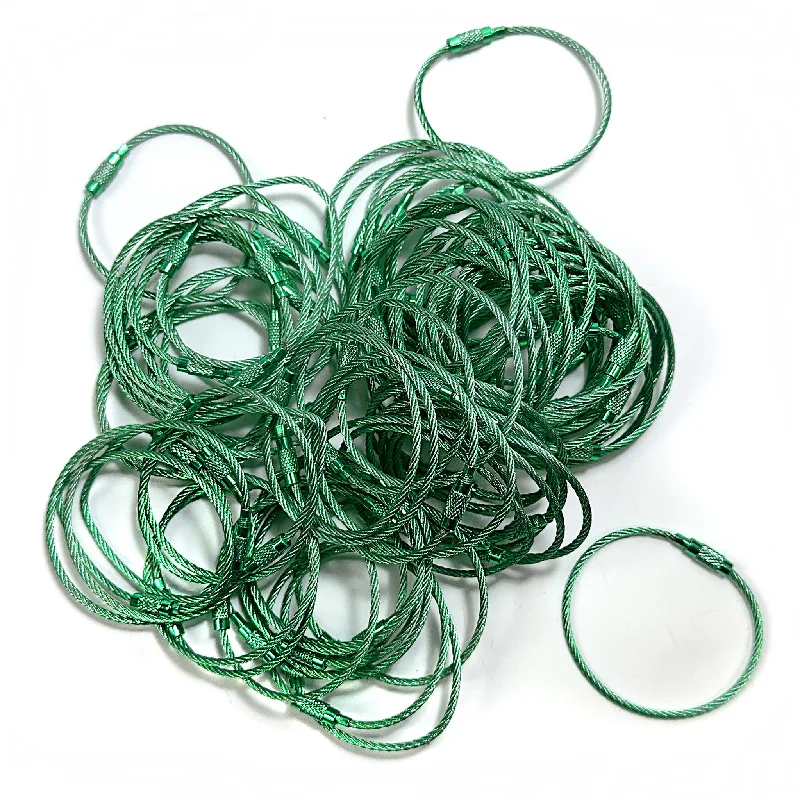 Steel Cable Loops-Electric Green