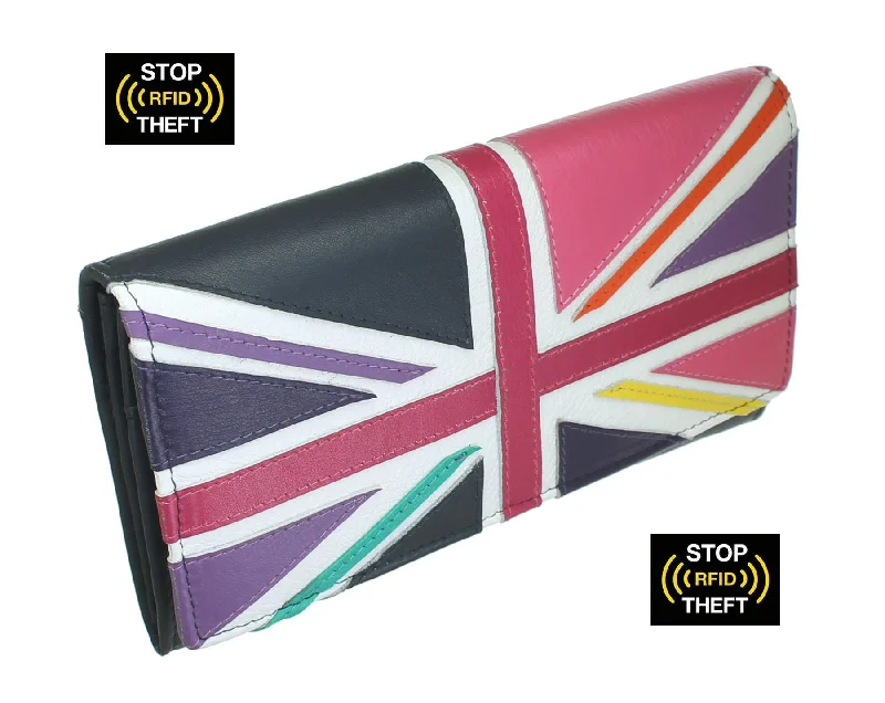 Mala Leather Union Jack Collection Leather Purse RFID Blocking 3479_29