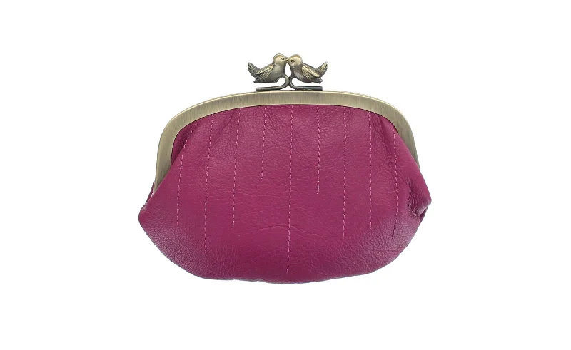 Mala Leather Coin Purse With Bird Clip Fastener 4138_11