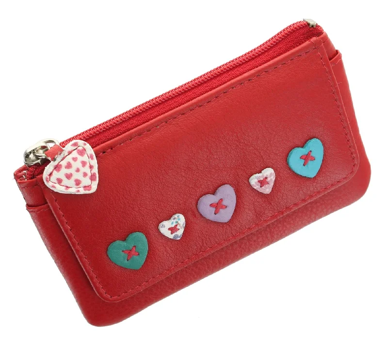 Mala Leather LUCY Collection Zip Top Coin Purse With Keyring & Pocket, RFID Protection 468_30