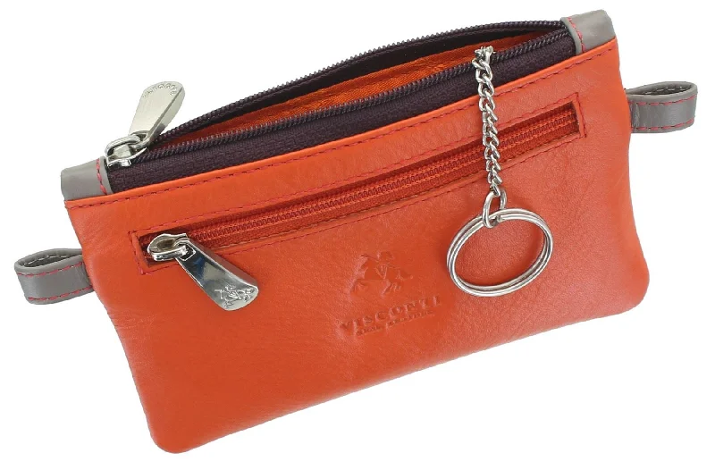 Visconti Leather Zip Top Cora Coin Purse with Keyring CP2a