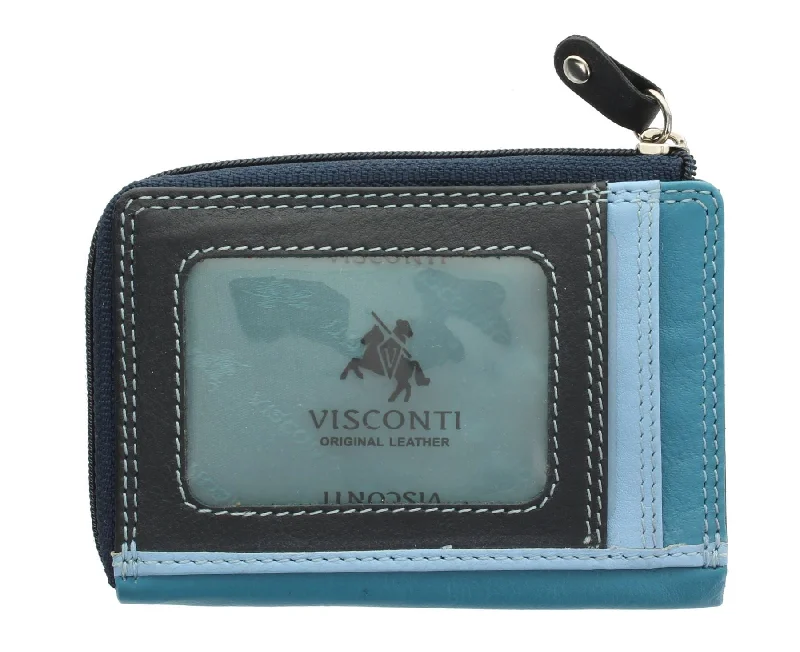 Visconti Leather Rainbow Collection PHI PHI Slimline Credit Card Purse RB110