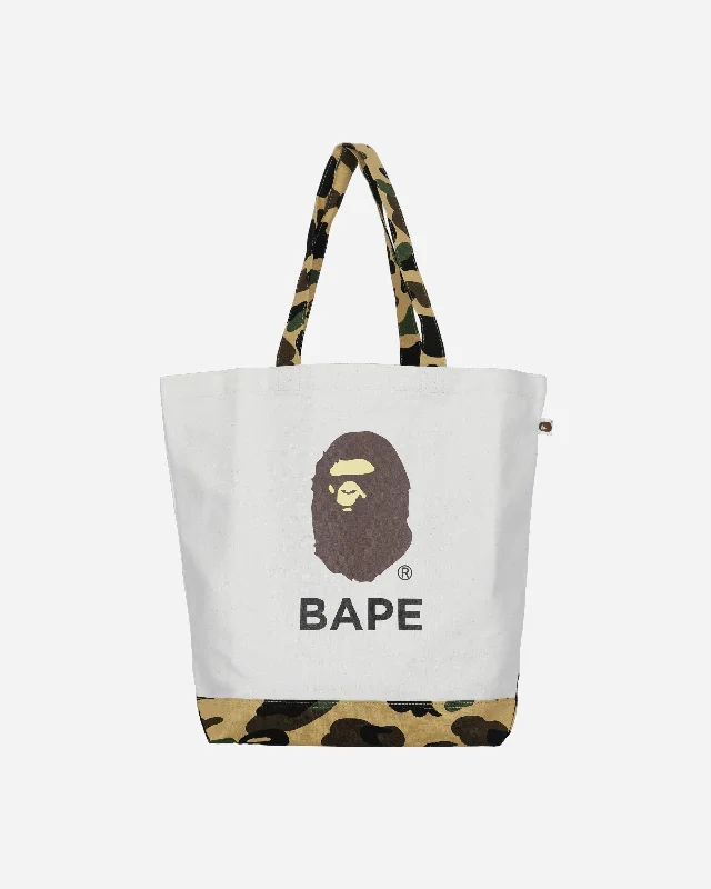 1st Camo Ape Head Tote Bag Ivory