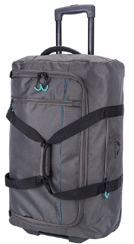 Voyager Trek Large 2-Wheel Trolley Duffel | Granite