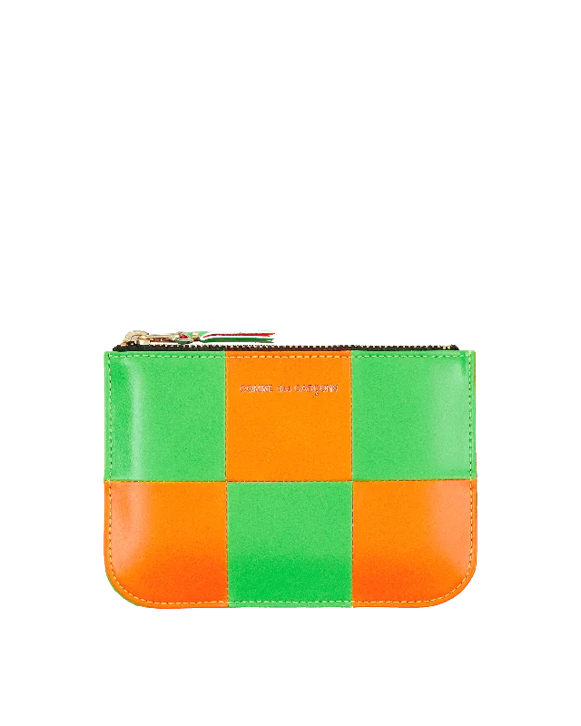 Fluo Square Zip Pouch Multicolor