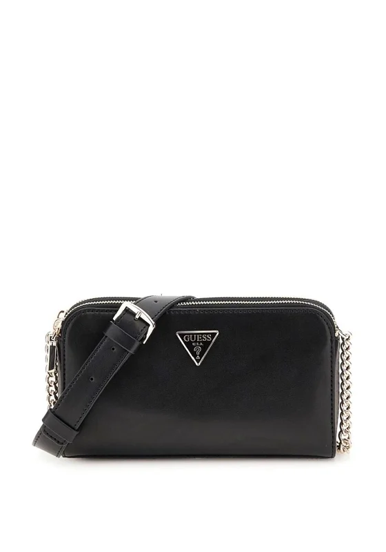 Guess Daryna Charm Detail Crossbody Bag, Black