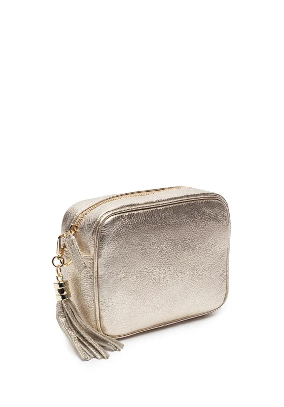 Elie Beaumont Crossbody Tassel Bag, Gold