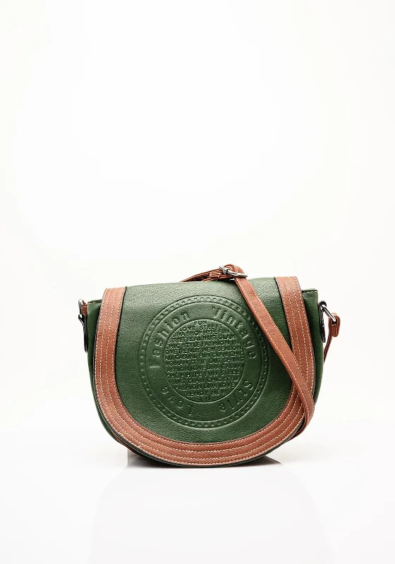 Zen Collection Flapover Crossbody Bag, Green