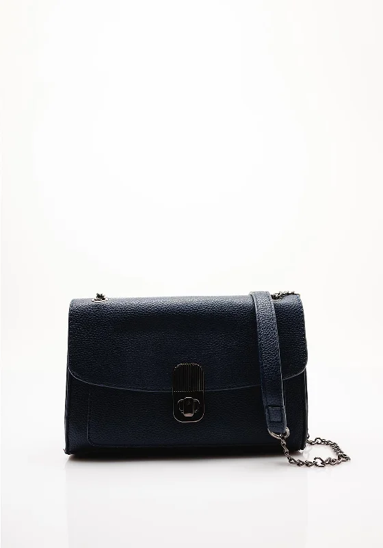 Zen Collection Chain Strap Crossbody Bag, Navy