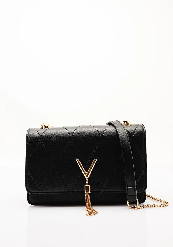 Zen Collection Tassel Detail Crossbody Bag, Black