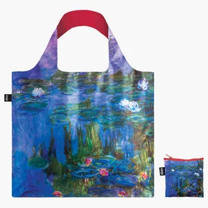 Loqi Tote Bag with Zip Pouch - Claude Monet - Water Lilies