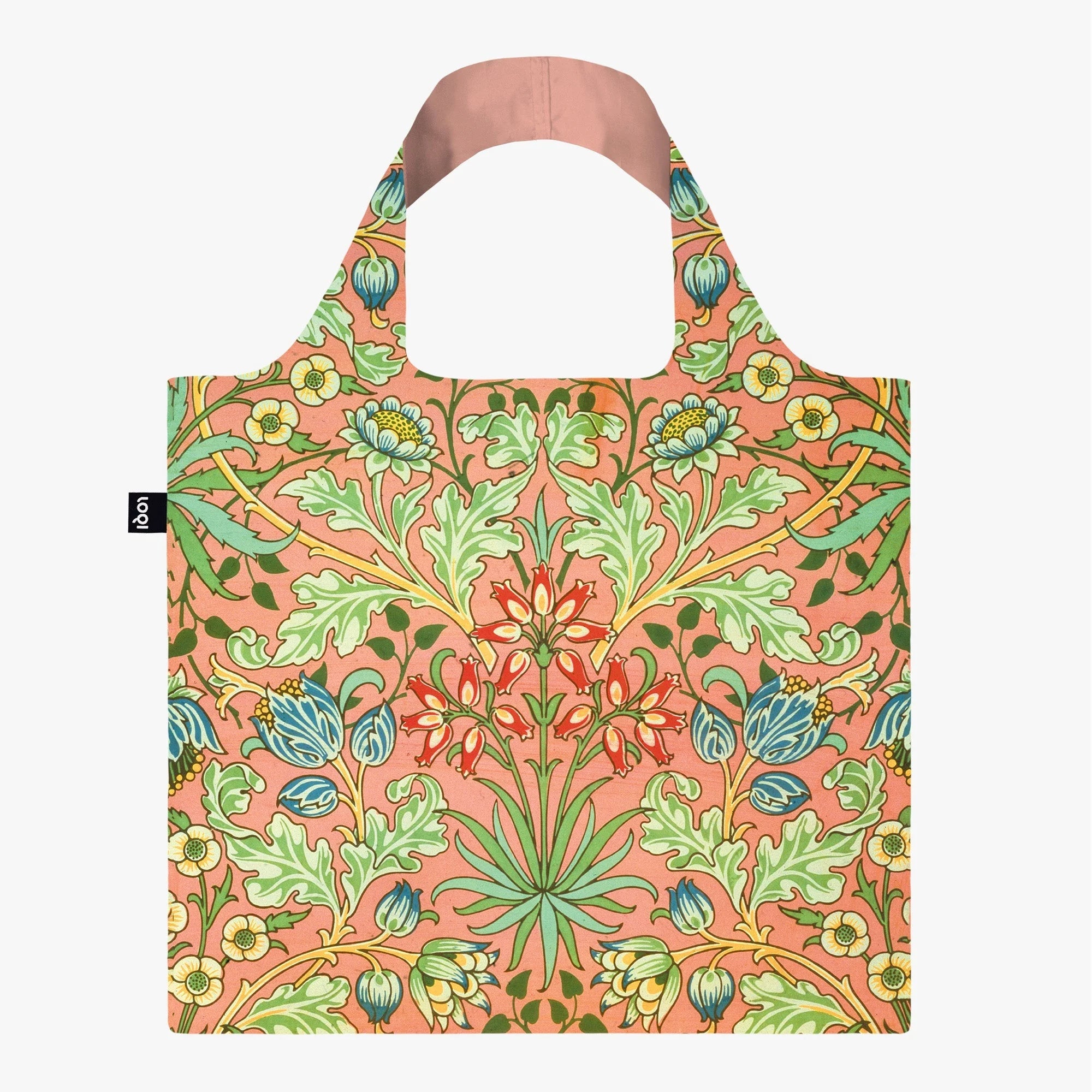 Loqi Tote Bag with Zip Pouch - William Morris - Hyacinth