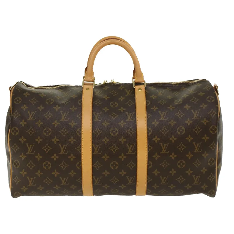 Louis Vuitton Keepall Bandouliere 50  Canvas Travel Bag (Pre-Owned)