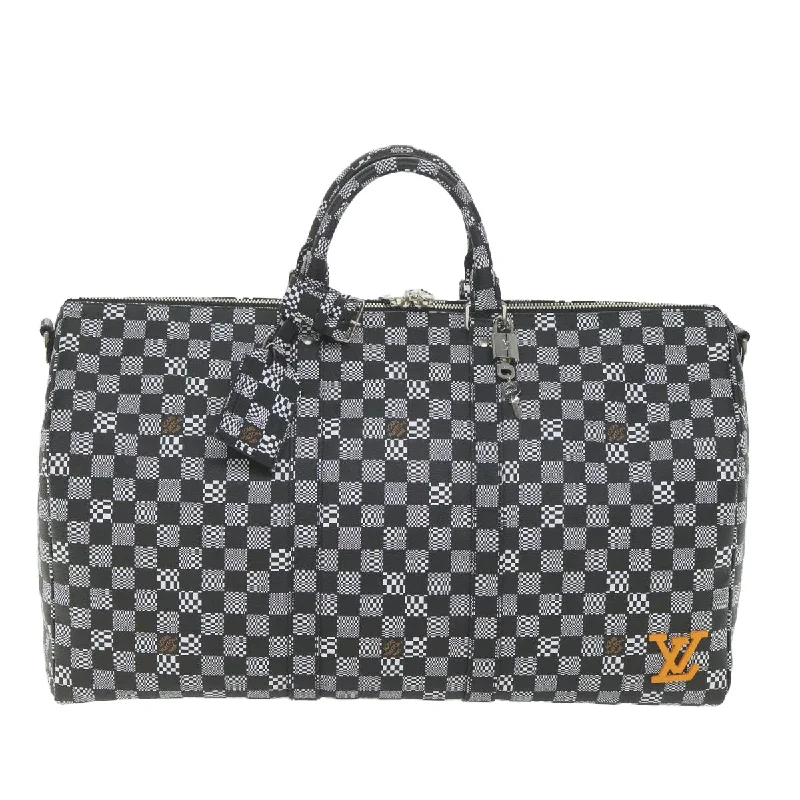 Louis Vuitton Keepall Bandouliere 50  Canvas Travel Bag (Pre-Owned)