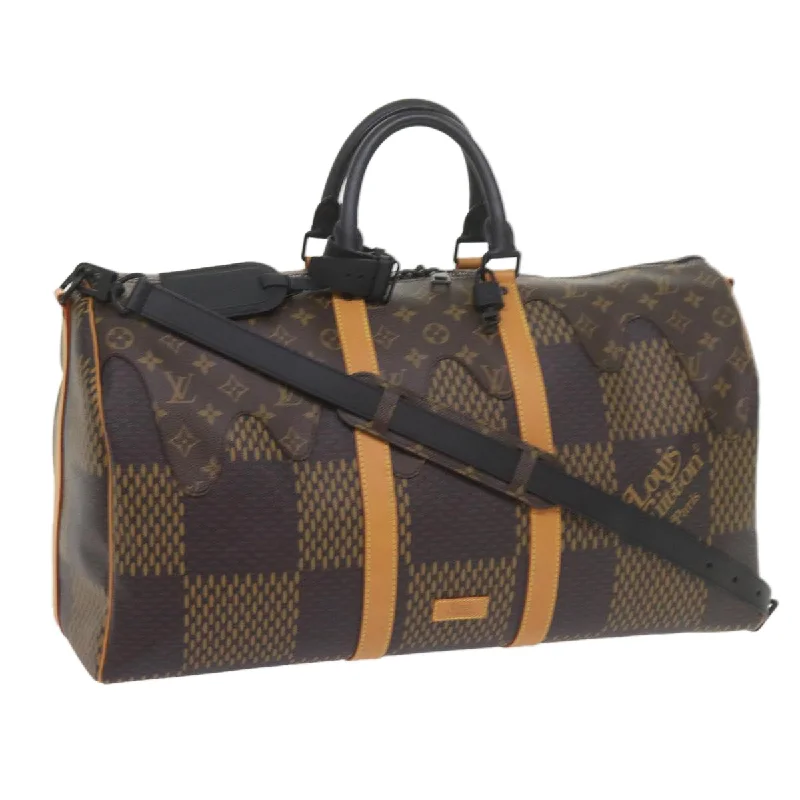 Louis Vuitton Keepall Bandouliere 50  Canvas Travel Bag (Pre-Owned)