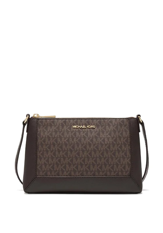 MICHAEL Michael Kors Monogram Crossbody Bag, Brown