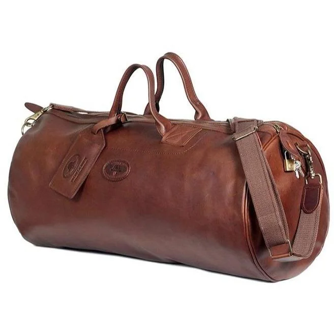 Melvill & Moon Short Leather Safari Duffel Bag Leather