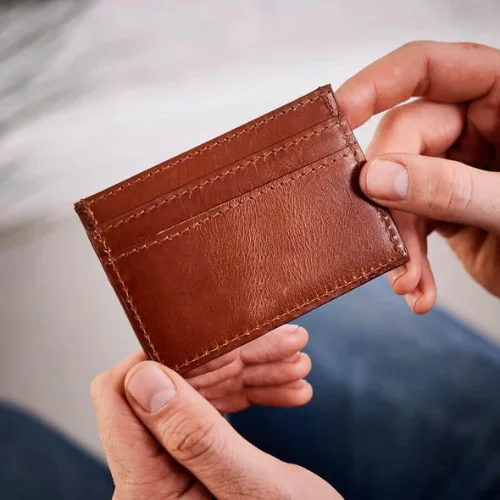 Mens Leather Credit Card Holder