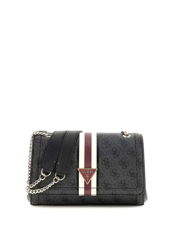 Guess Noelle Logo Crossbody Bag, Black