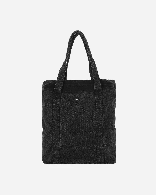 Chain Twill Aviation Tote Bag Real Black