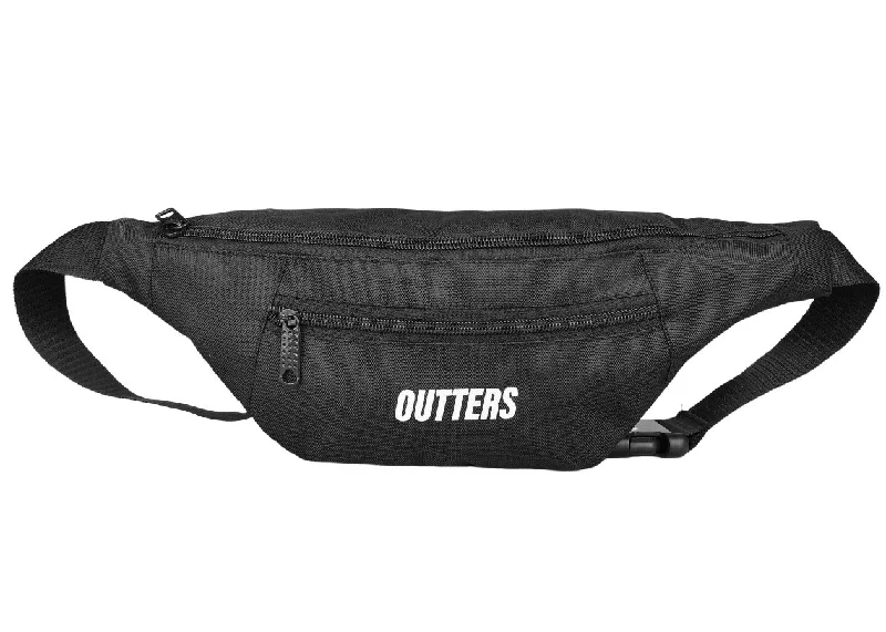 Outters  Crossbody  Fanny Pack with 2-Zipper Pockets