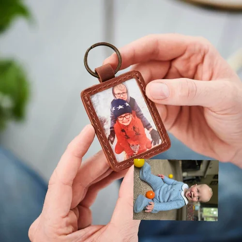 Personalised Leather Key Ring for Mums