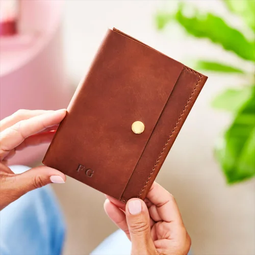 Personalised Leather Passport Holder