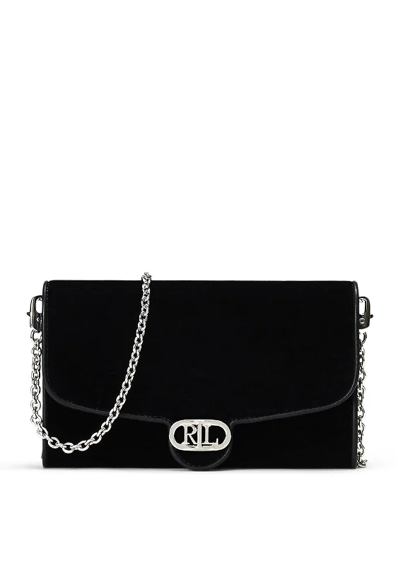 Ralph Lauren Holiday Velvet Crossbody Bag, Black