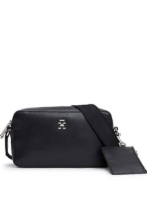 Tommy Hilfiger Canvas Strap Crossbody Bag, Black