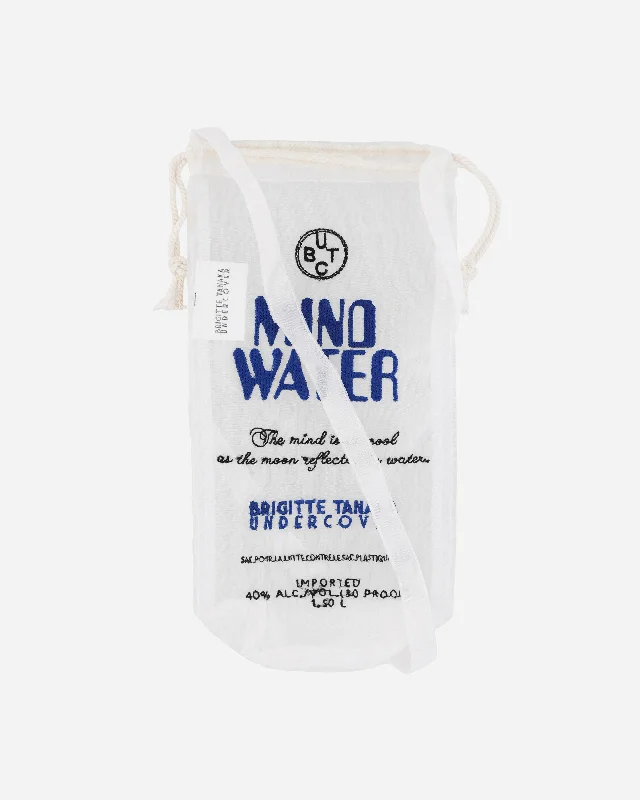 Brigitte Tanaka Nylon Organza Water Bottle Bag White